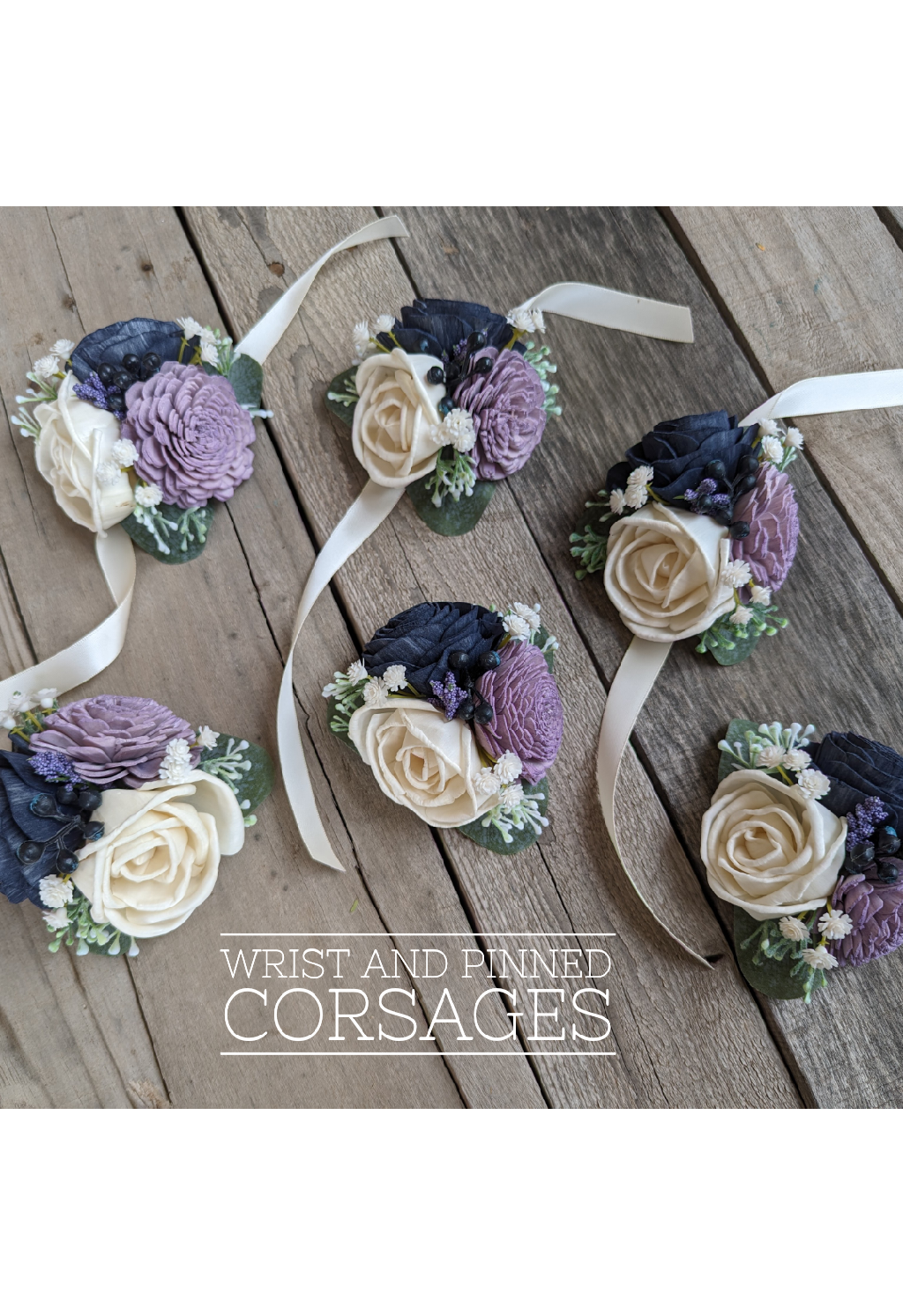 Lavender and Navy Wedding Bouquet, Sola Wood Flower Bouquet, Artificial Flower Bouquet, Wedding Decor