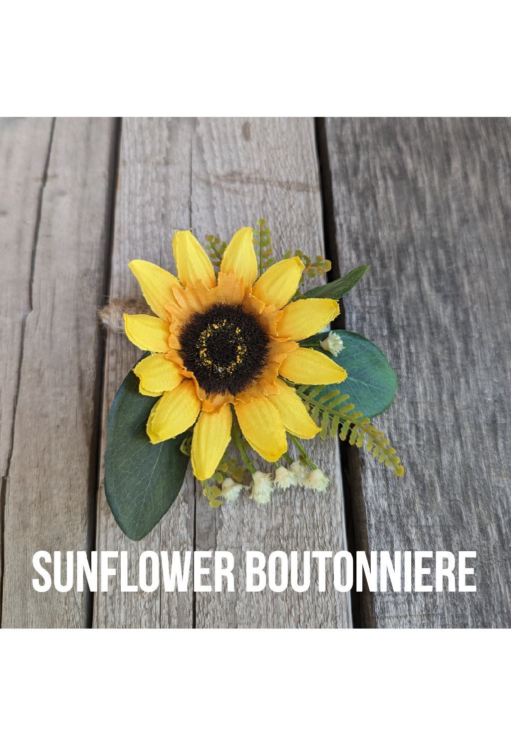 Sunflower Wedding Bouquet with Wood Flowers, Sunflower Wooden Bouquet, Bridal Flowers, Bridesmaid Bouquets