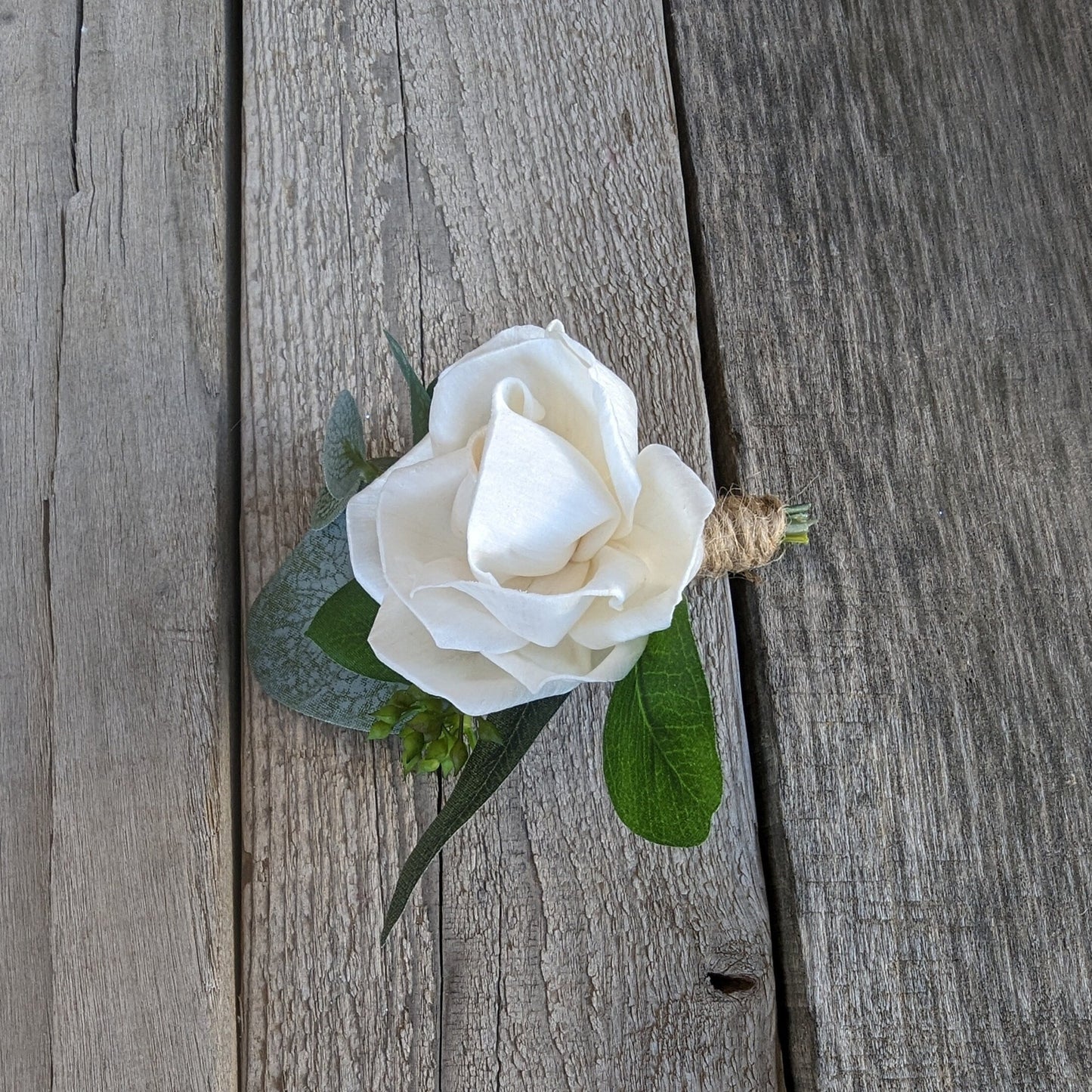 Wood Rose Boutonniere, Groomsmen Boutonniere, Wooden Lapel Pin, Groom Lapel Flower, Sola Wood Flowers