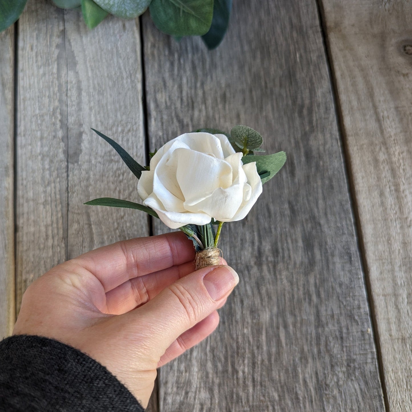 Wood Rose Boutonniere, Groomsmen Boutonniere, Wooden Lapel Pin, Groom Lapel Flower, Sola Wood Flowers