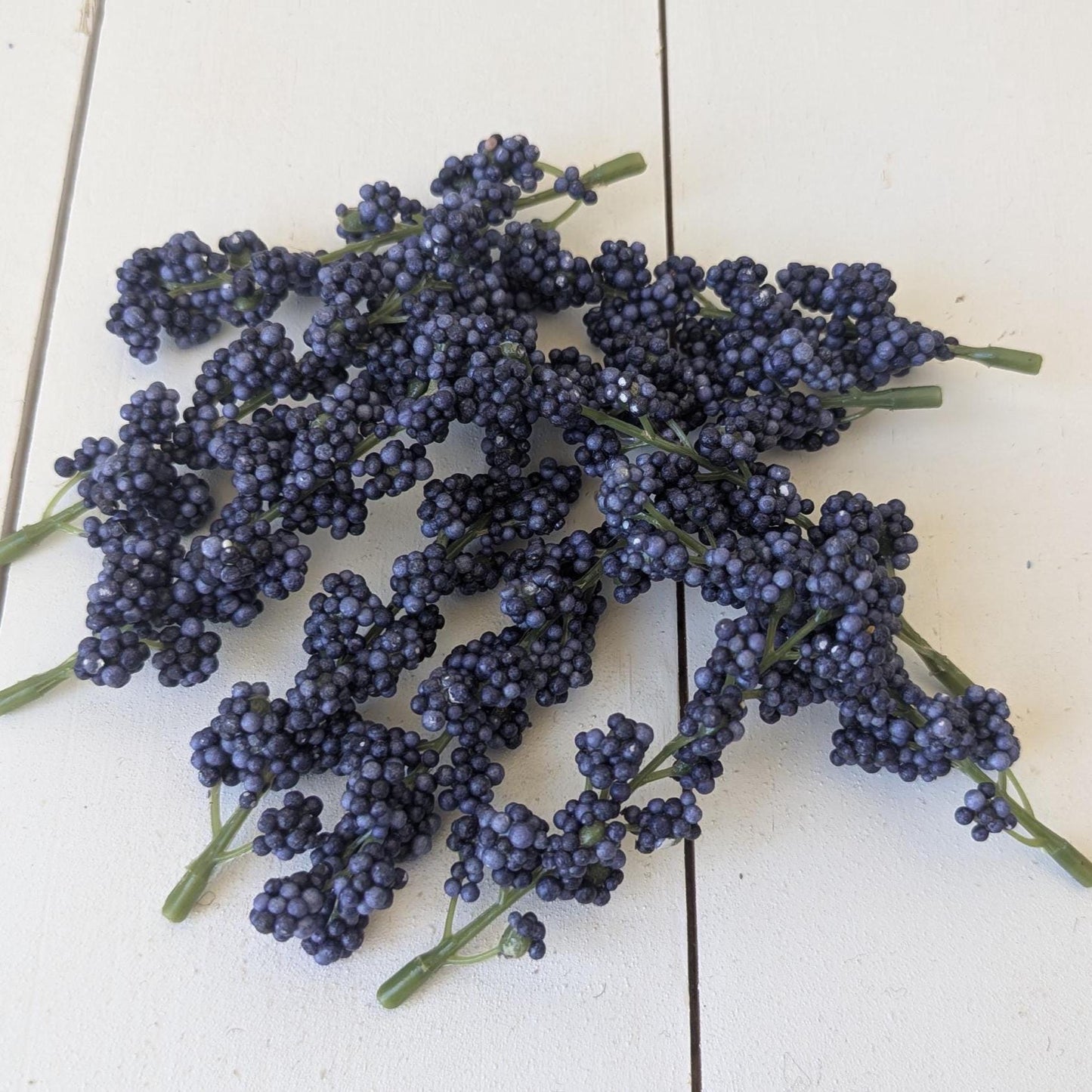 NEW Artificial Blue Berry Sprigs for DIY Bouquets and Crafting for Weddings and Baby Showers