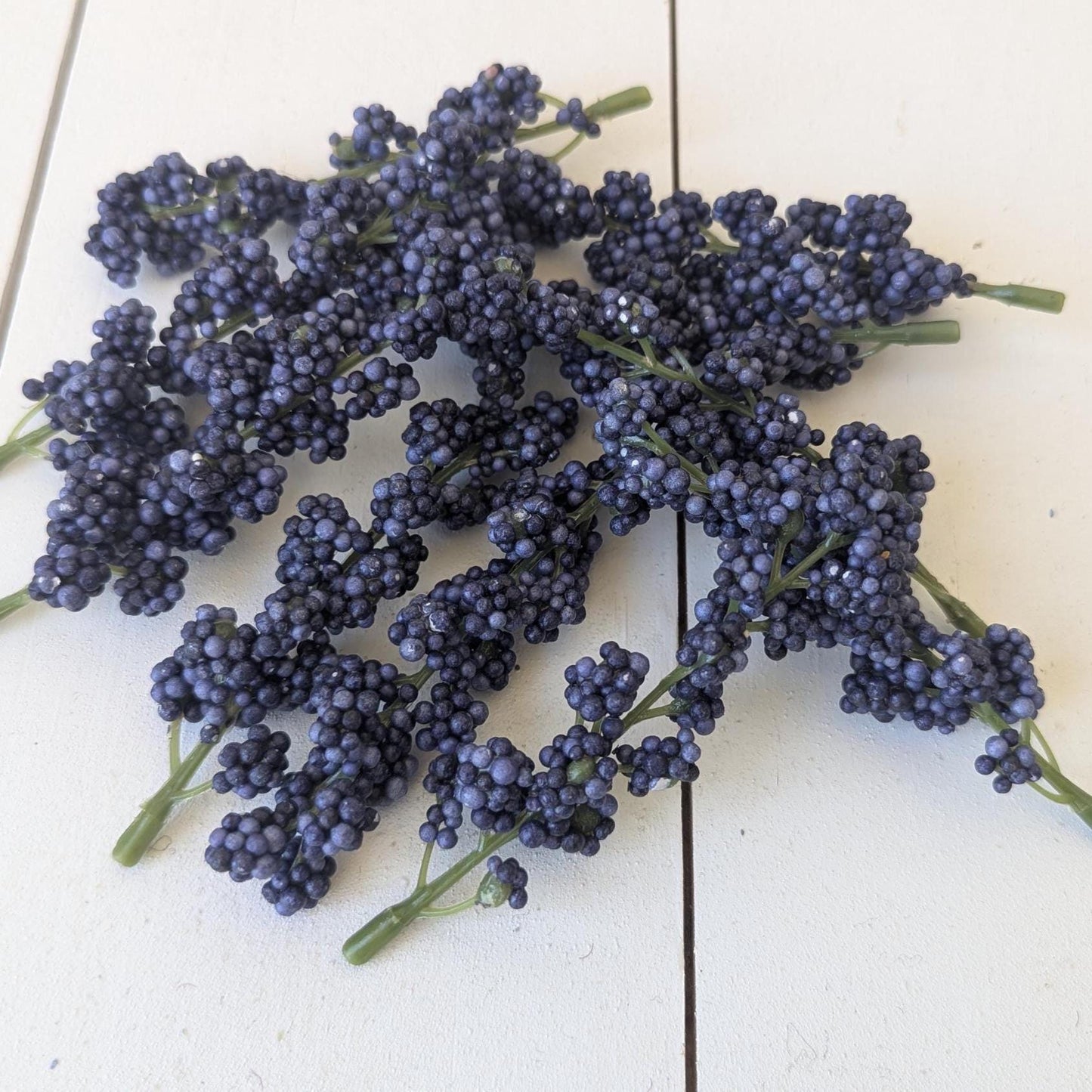 NEW Artificial Blue Berry Sprigs for DIY Bouquets and Crafting for Weddings and Baby Showers