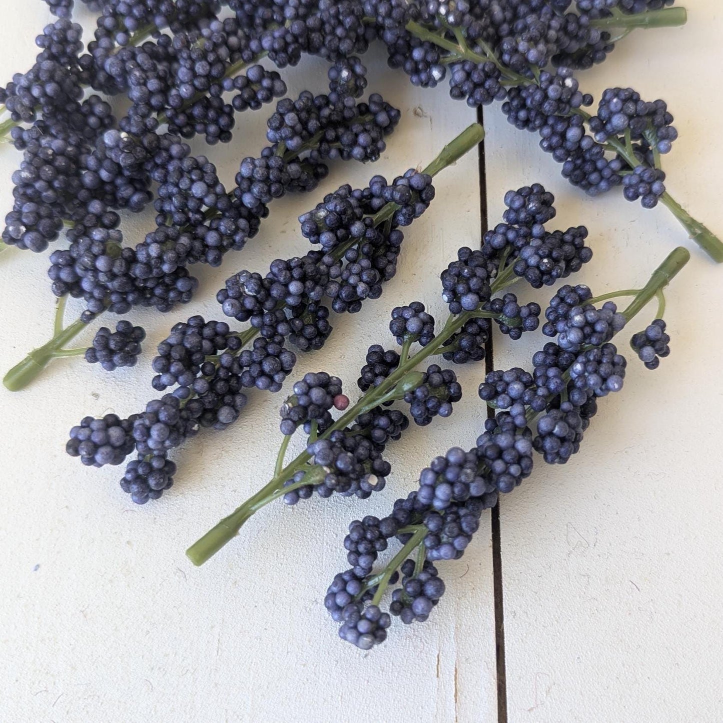 NEW Artificial Blue Berry Sprigs for DIY Bouquets and Crafting for Weddings and Baby Showers