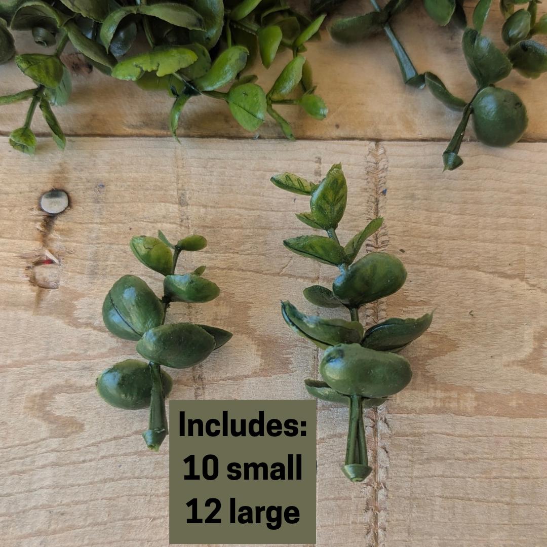 NEW Artificial Green Eucalyptus for DIY Wedding Crafting, Craft Supply, Wedding and Shower Crafting