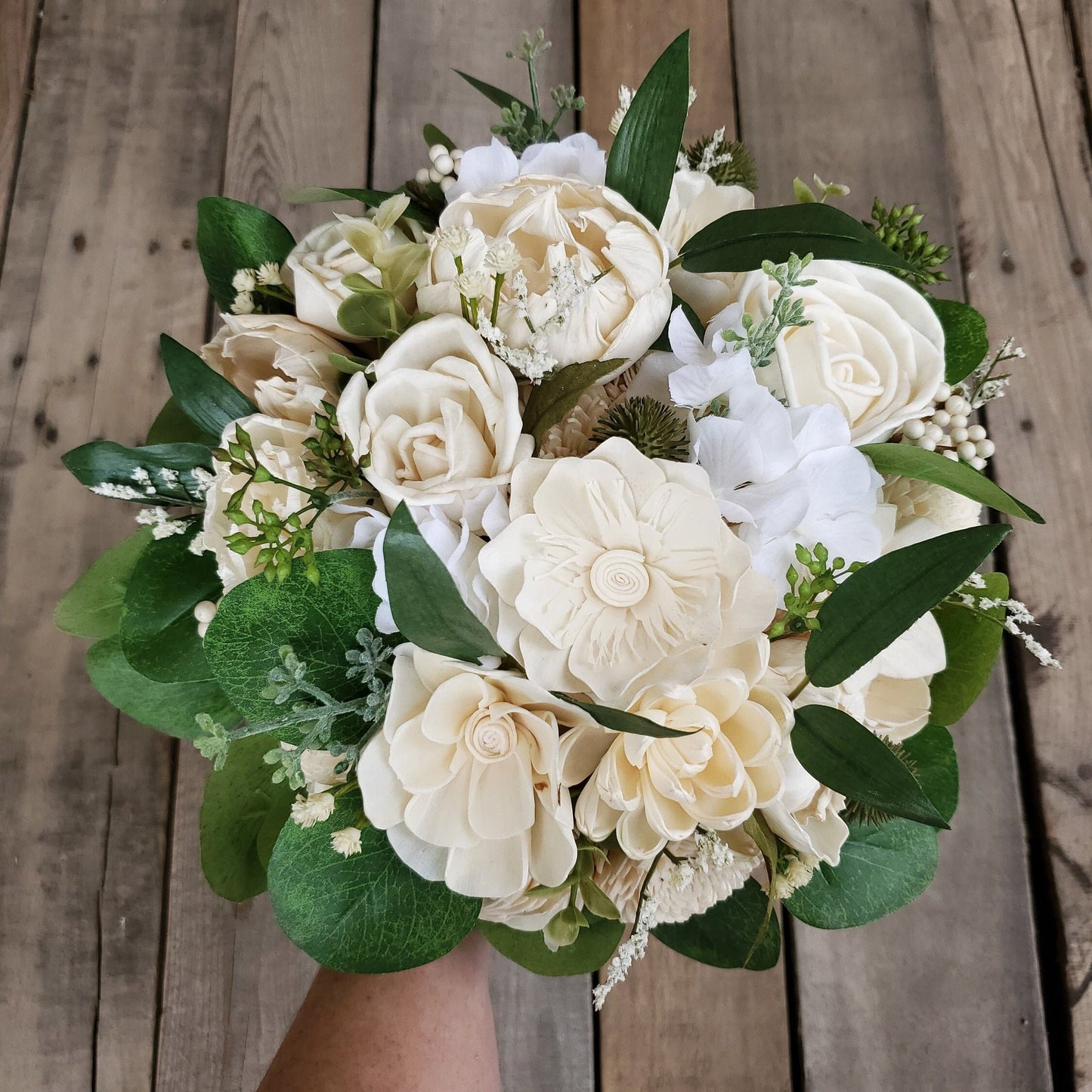 Wood Flower Bridal Bouquet, Wedding Brooch Bouquet, Wooden Flowers Bouquet, Bride Bouquet, Wedding Florals