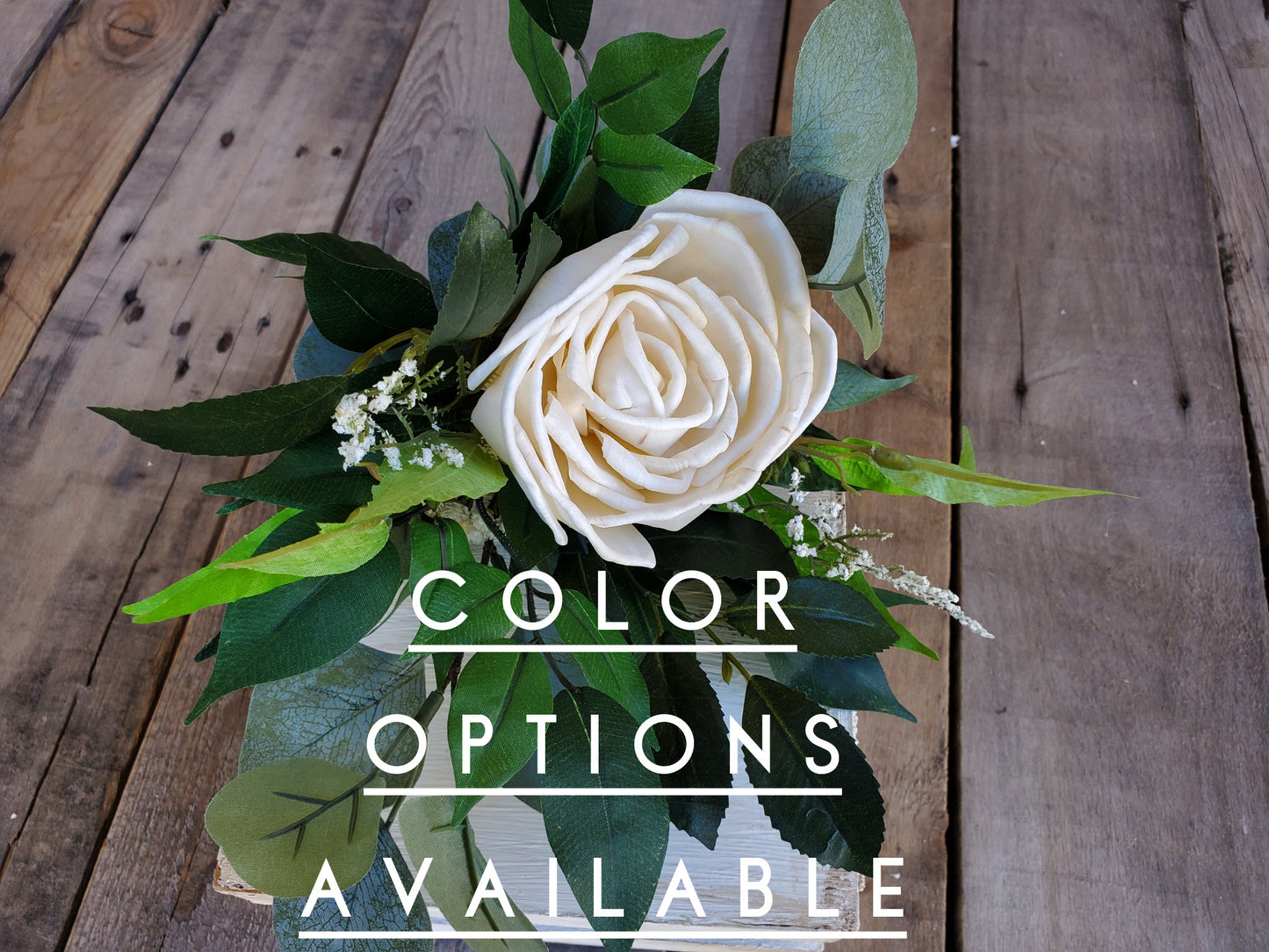 Wood Flower Bouquet, Single Stem Bouquet for Bridesmaid, Wedding Bouquets, Single Flower Bouquet, Wooden Flower Bouquet, Bridal Toss Bouquet