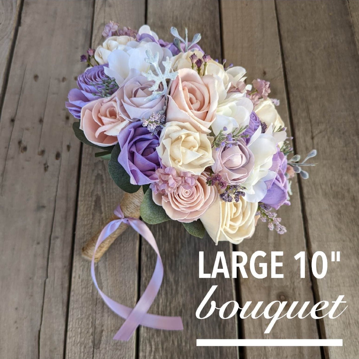 Lavender Wood Flower Bouquet, Purple Bridal Bouquet, Wedding Flowers, Wooden Flowers Bouquet, Wood Wedding Bouquet, Quinceanera Bouquet