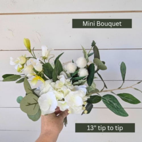 Premium Artificial Silk Flower Bouquet with Peonies and Roses, Cream and Green Natural Bridal Bouquet and Bridesmaid Flowers, Artificial Wedding Flowers, Silk Flower Bouquet, Wedding Bouquets