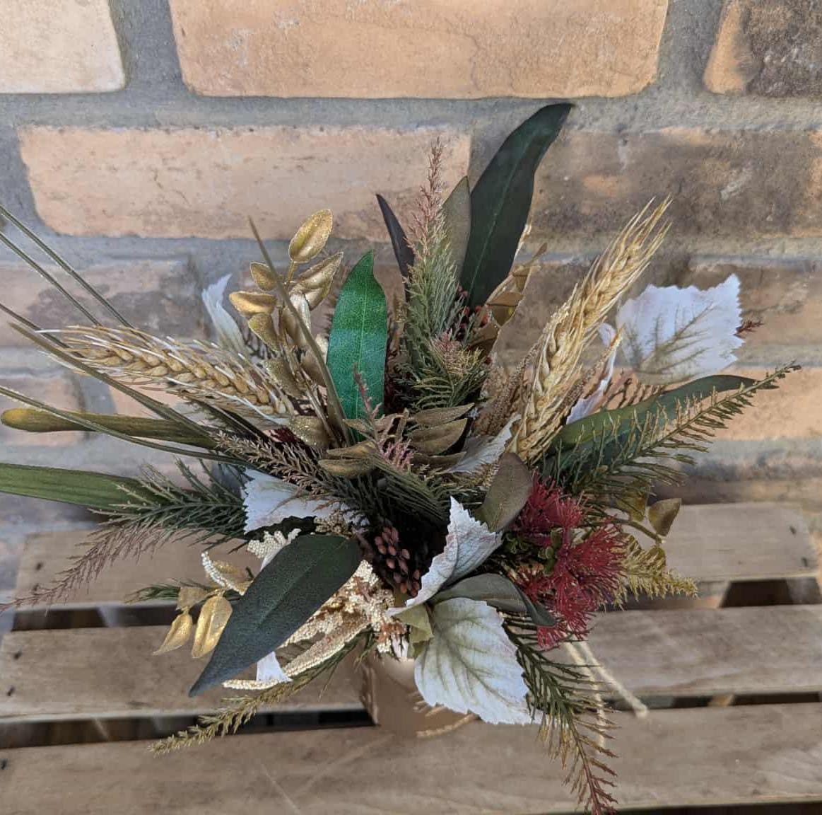 Fall Wood Flower Mason Jar Arrangement, Thanksgiving Table Centerpiece, Thanksgiving Hostess Gift, Autumn Wooden Flower Table Centerpiece