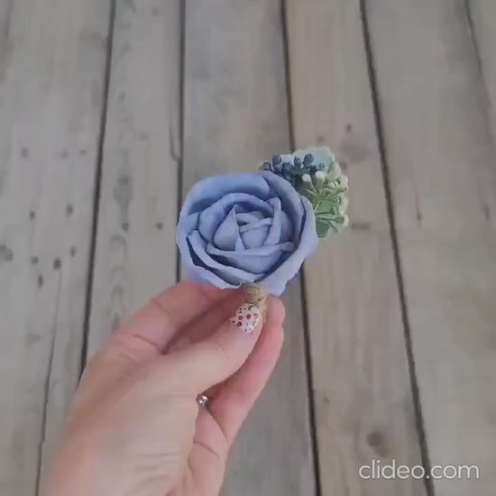 Wood Flower Boutonniere, Wooden Groom Boutonniere, Wood Boutonniere, Groomsmen Flowers, Wedding Flowers for Groom