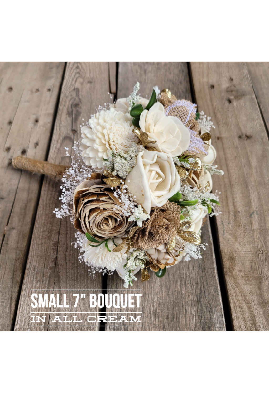 Wood Flower Bouquet, Bridal Bridesmaid Bouquet, Flower Girl, Rustic Wedding