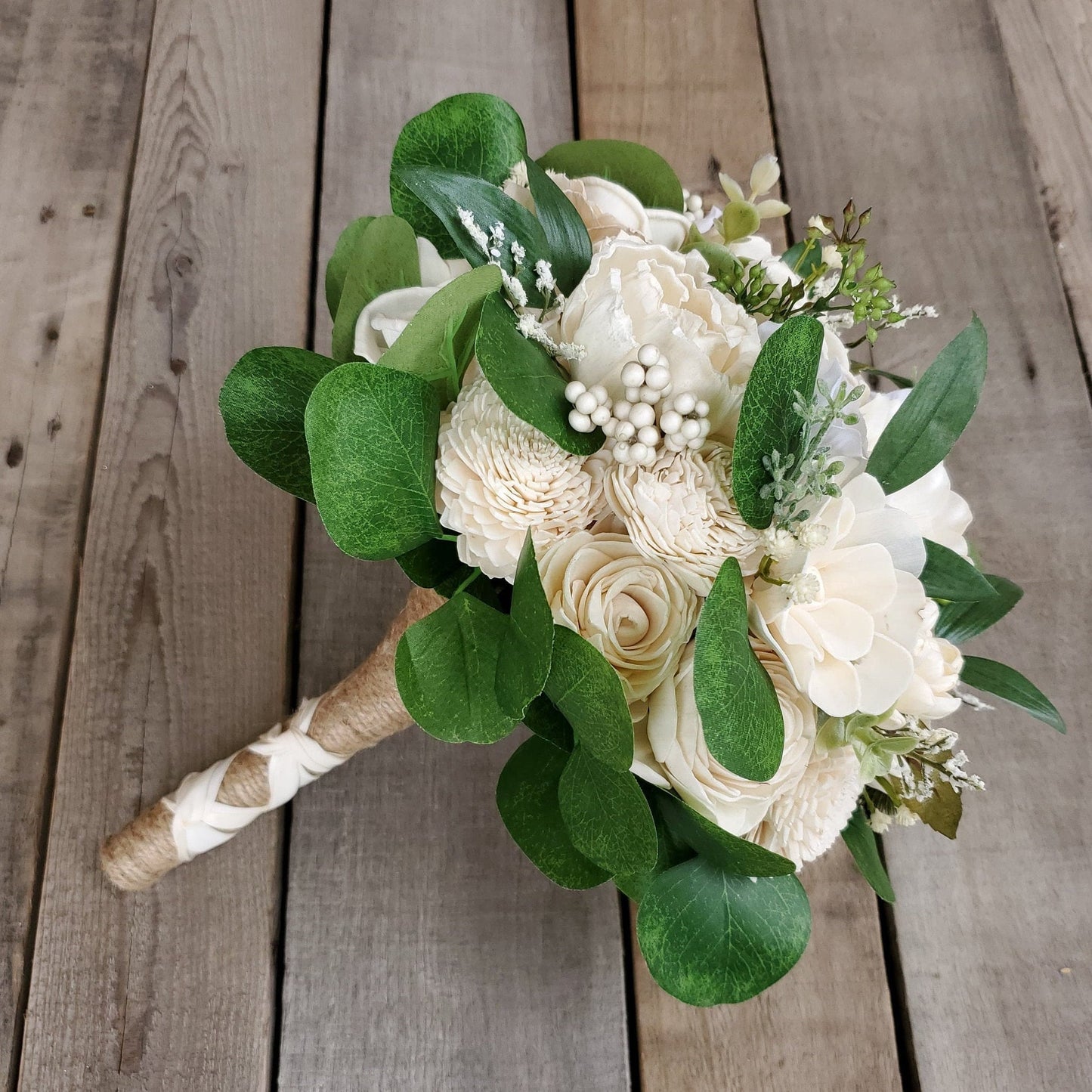 Wood Flower Bridal Bouquet, Wedding Brooch Bouquet, Wooden Flowers Bouquet, Bride Bouquet, Wedding Florals