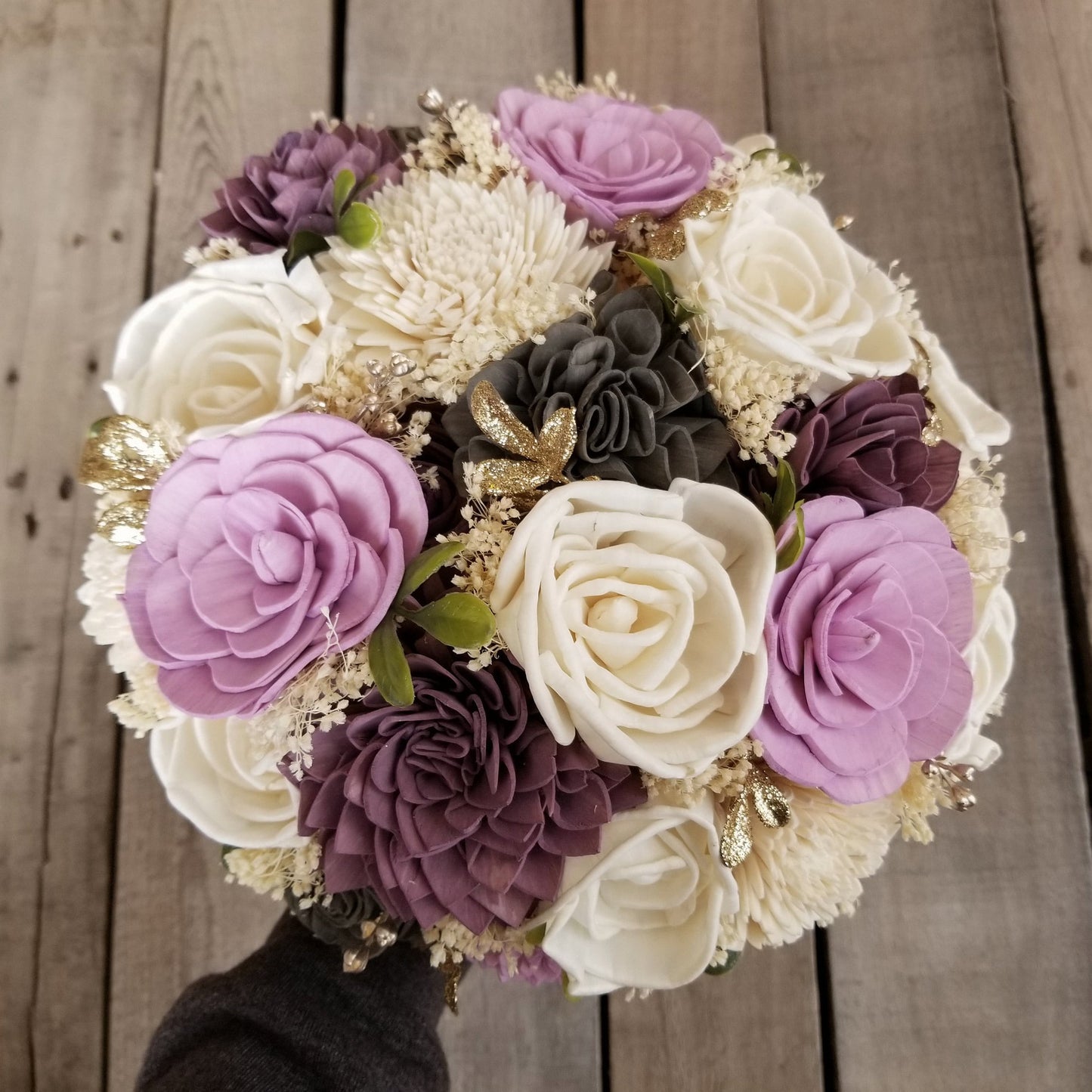 Wood Flowers Bouquet, Plum Wooden Bouquets, Lavender Bridal Bouquet, Wooden Bridal Flowers, Wood Wedding Flowers, Bouquet for Bride