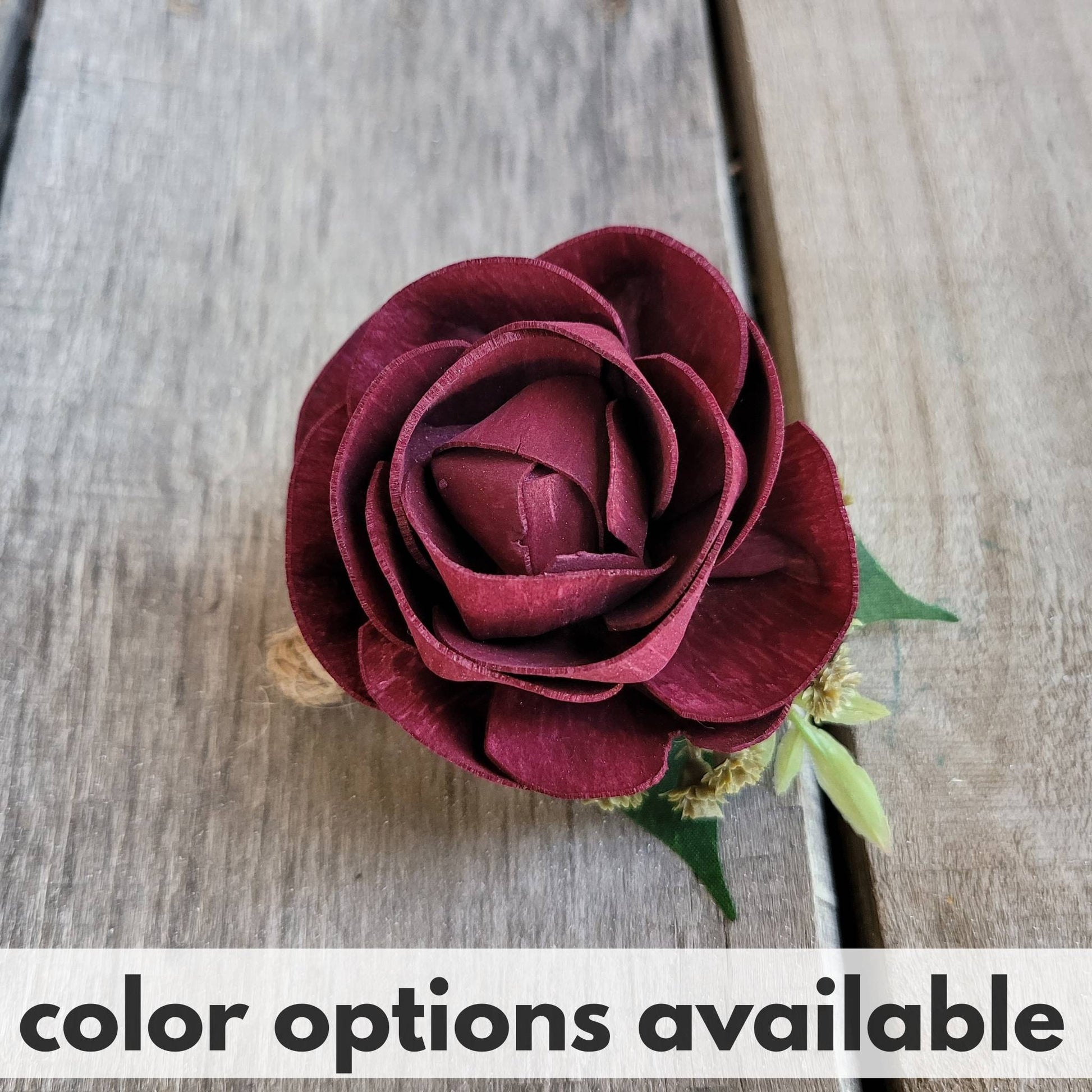 Wedding Boutonniere, Flower Lapel Pin, Groom Boutonniere, Sola Wood Flower Boutonniere, Wooden Wedding Flowers, Groomsmen Boutonniere