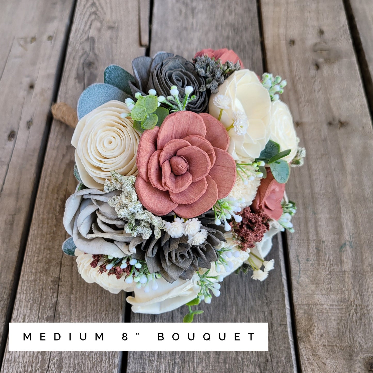 Wood Flower Bouquet, Fall Wedding Bouquets, Wooden Flower Bouquet, Sola Wood Flowers Bridesmaid Bouquet, Cascading Bridal Bouquet