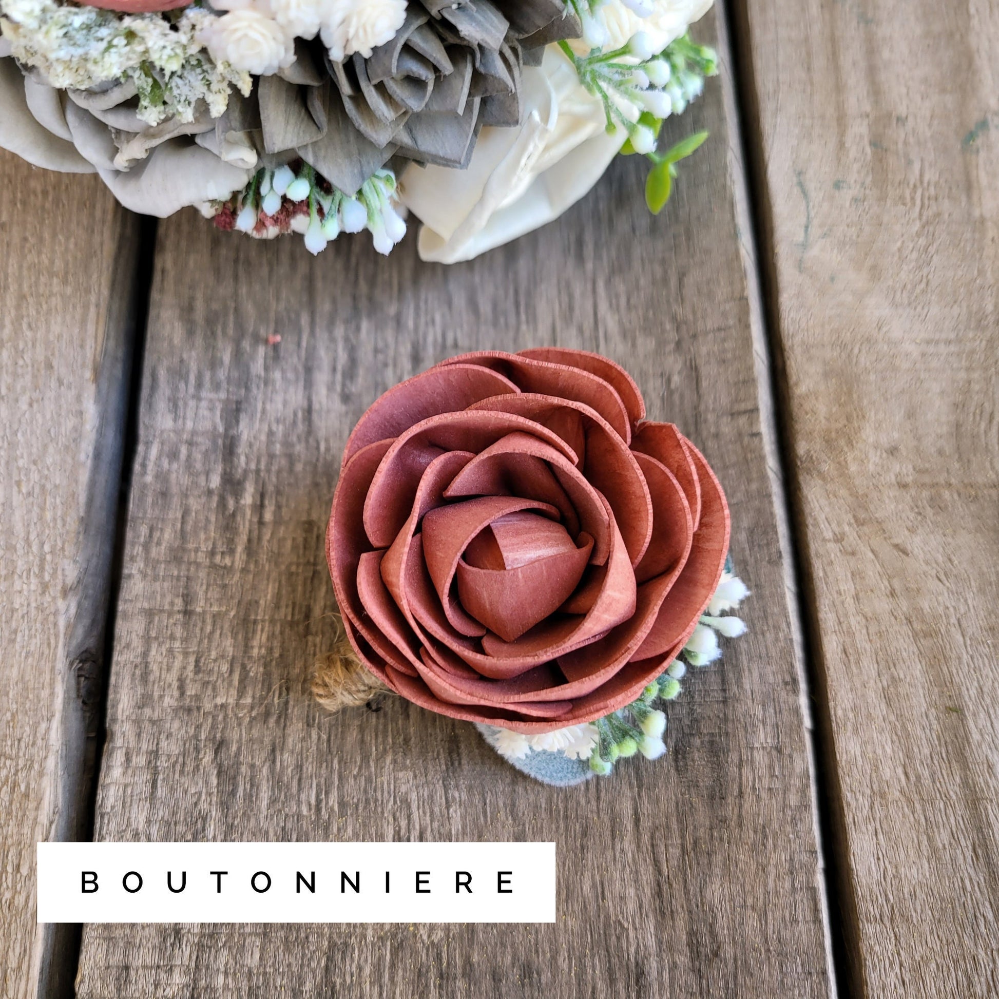 Wood Flower Bouquet, Fall Wedding Bouquets, Wooden Flower Bouquet, Sola Wood Flowers Bridesmaid Bouquet, Cascading Bridal Bouquet