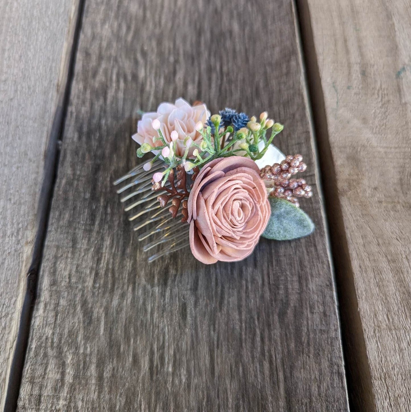 Small Floral Hair Comb, Bridal Hair Piece, Flowers for Hair, Wedding Bridal Accessories, Flower Girl Hair Accessory