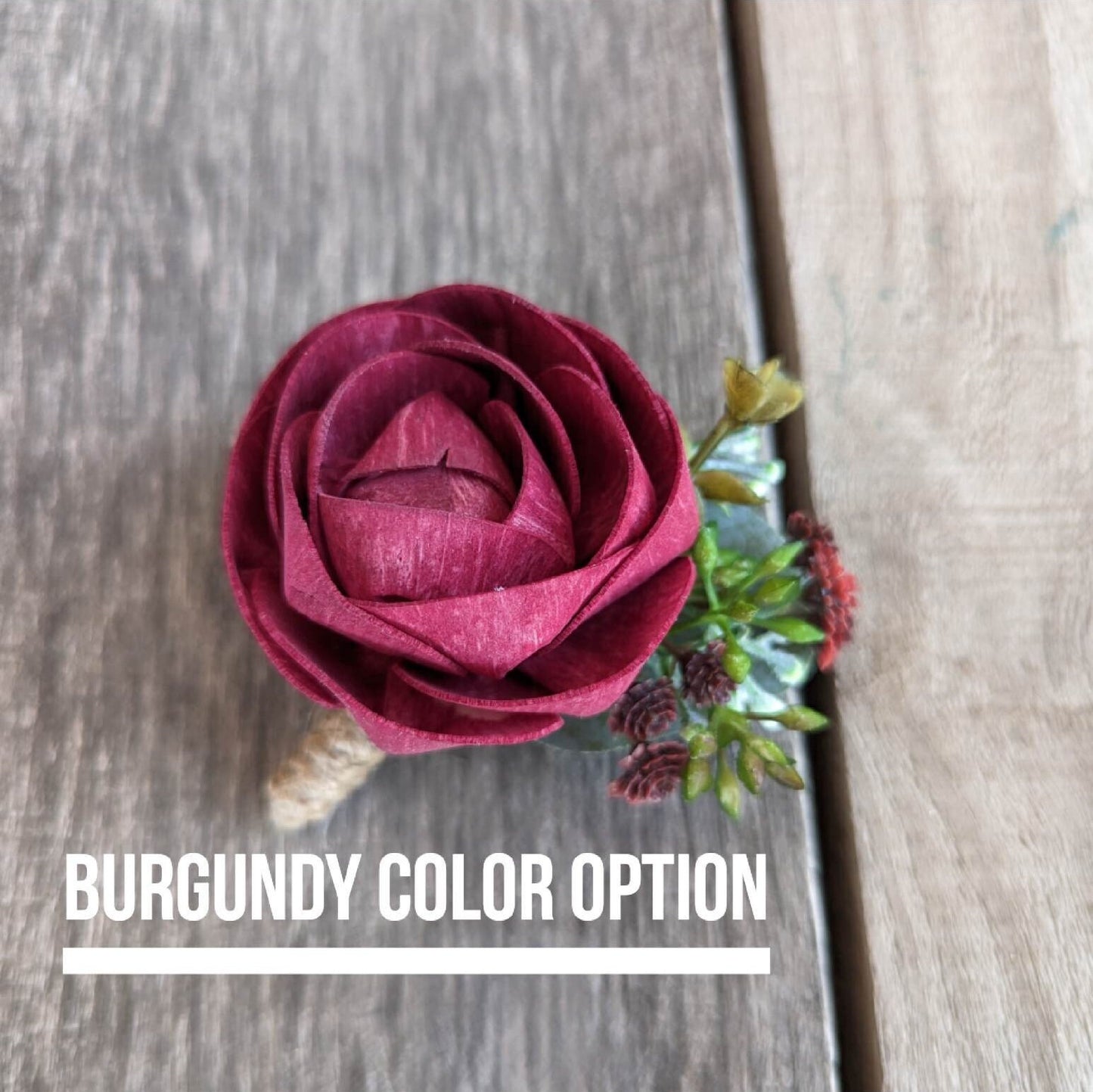 Wood Boutonniere, Wood Flower Boutonniere, Wooden Groom Boutonniere, Groomsmen Flowers, Wedding Flowers Groom & Groomsmen