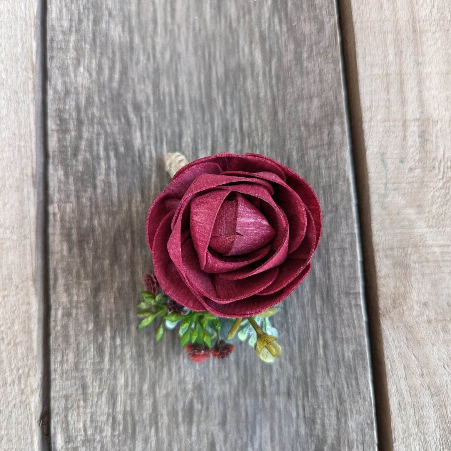 Wood Boutonniere, Wood Flower Boutonniere, Wooden Groom Boutonniere, Groomsmen Flowers, Wedding Flowers Groom & Groomsmen