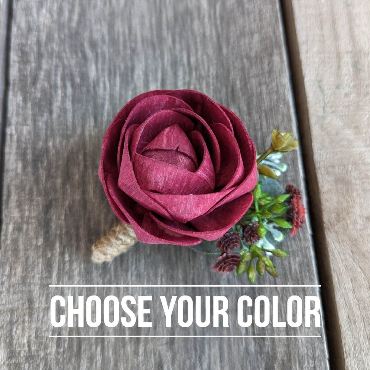 Wood Boutonniere, Wood Flower Boutonniere, Wooden Groom Boutonniere, Groomsmen Flowers, Wedding Flowers Groom & Groomsmen