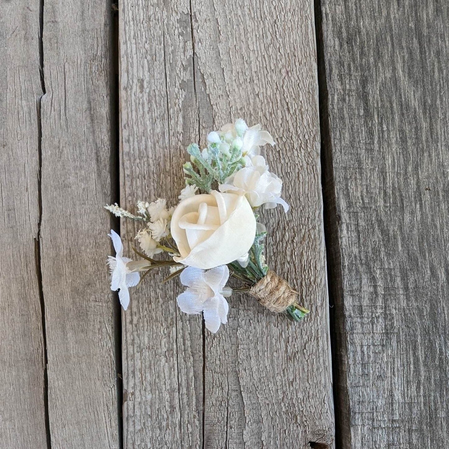 Wood Boutonniere, Wood Flower Boutonniere, Wooden Groom Boutonniere, Groomsmen Flowers, Wedding Flowers Groom & Groomsmen